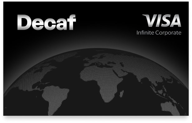 Tarjeta Visa Decaf elegible